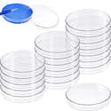 Lot De 5 Boîtes De Petri En Verre Stériles 60x18 Mm - Pour Culture Bactéries, Levures, Usage Scolaire Et Labo - 9