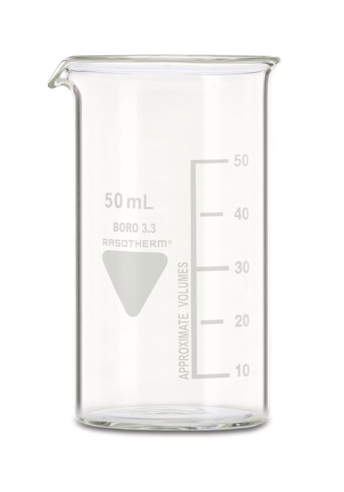 Bécher 50ml en verre