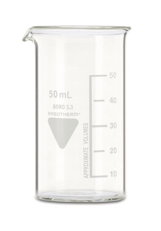 Bécher 50ml en verre
