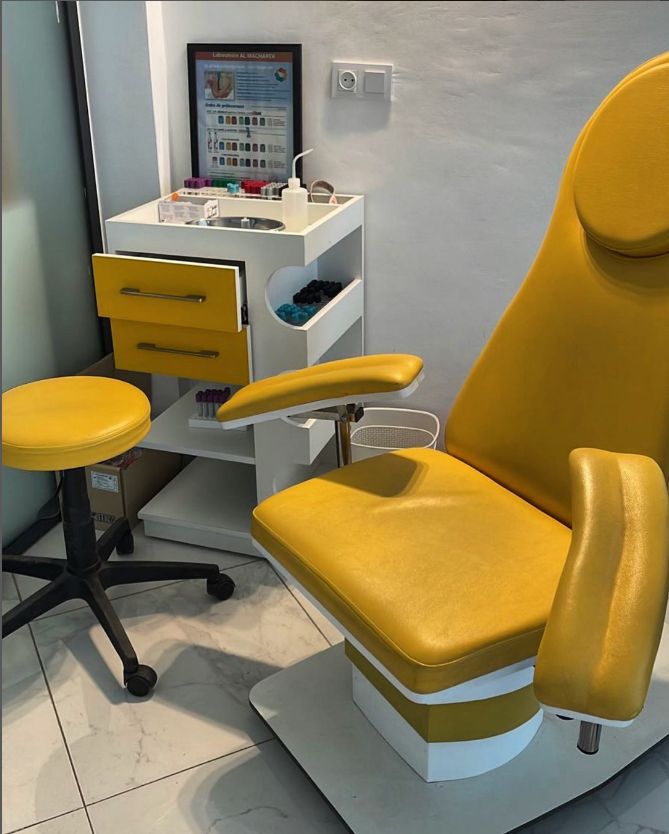 Fauteuil de Prélèvement avec Tabouret