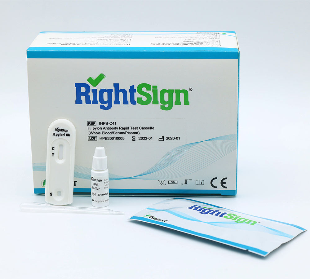 Tests Rapides H. PYLORI dans le sang Boite de 25